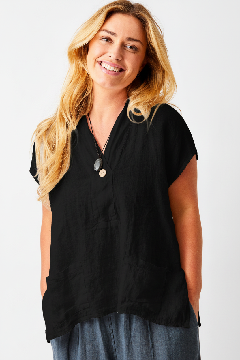 Susanna Black Top & Pants