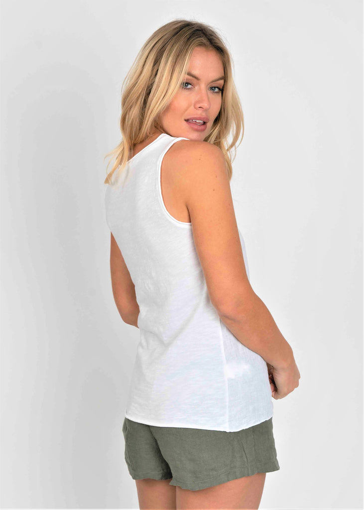 WHITE VEST SUZYD LONDON