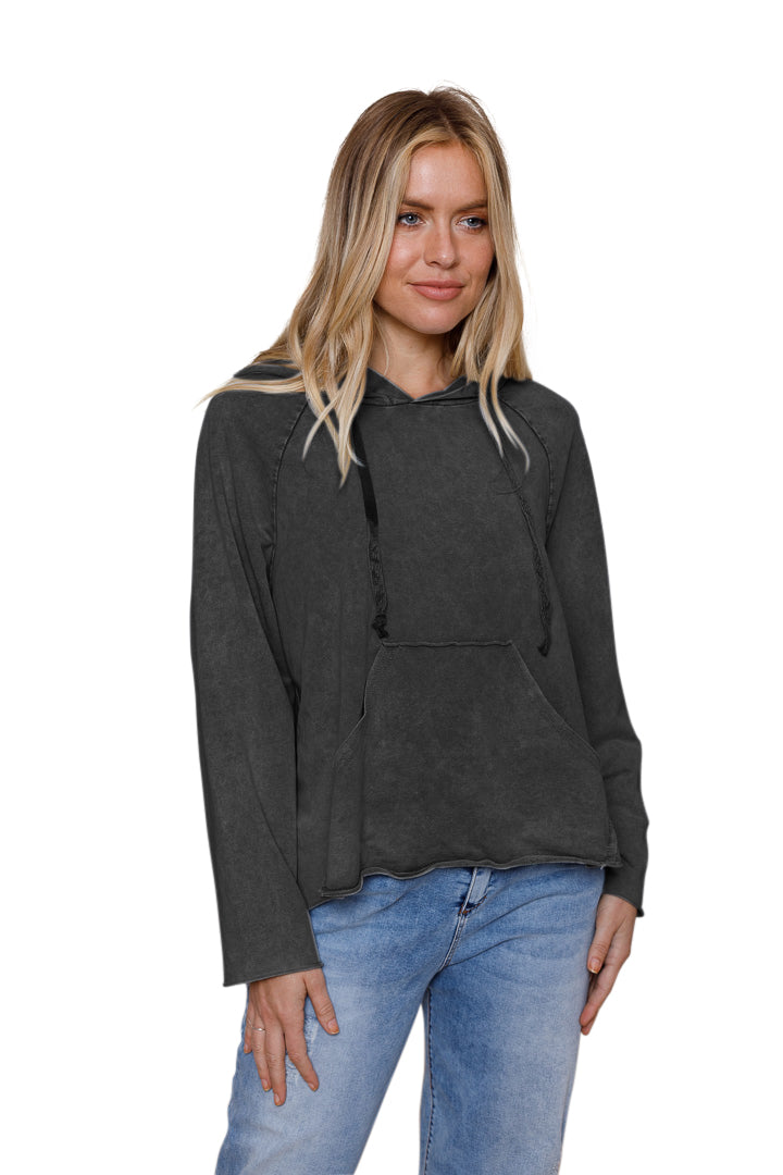 Rolled Hem Hoodie - Suzy D London