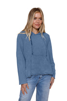 Rolled Hem Hoodie - Suzy D London