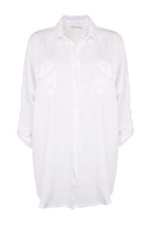 Beth Double Pocket Shirt White