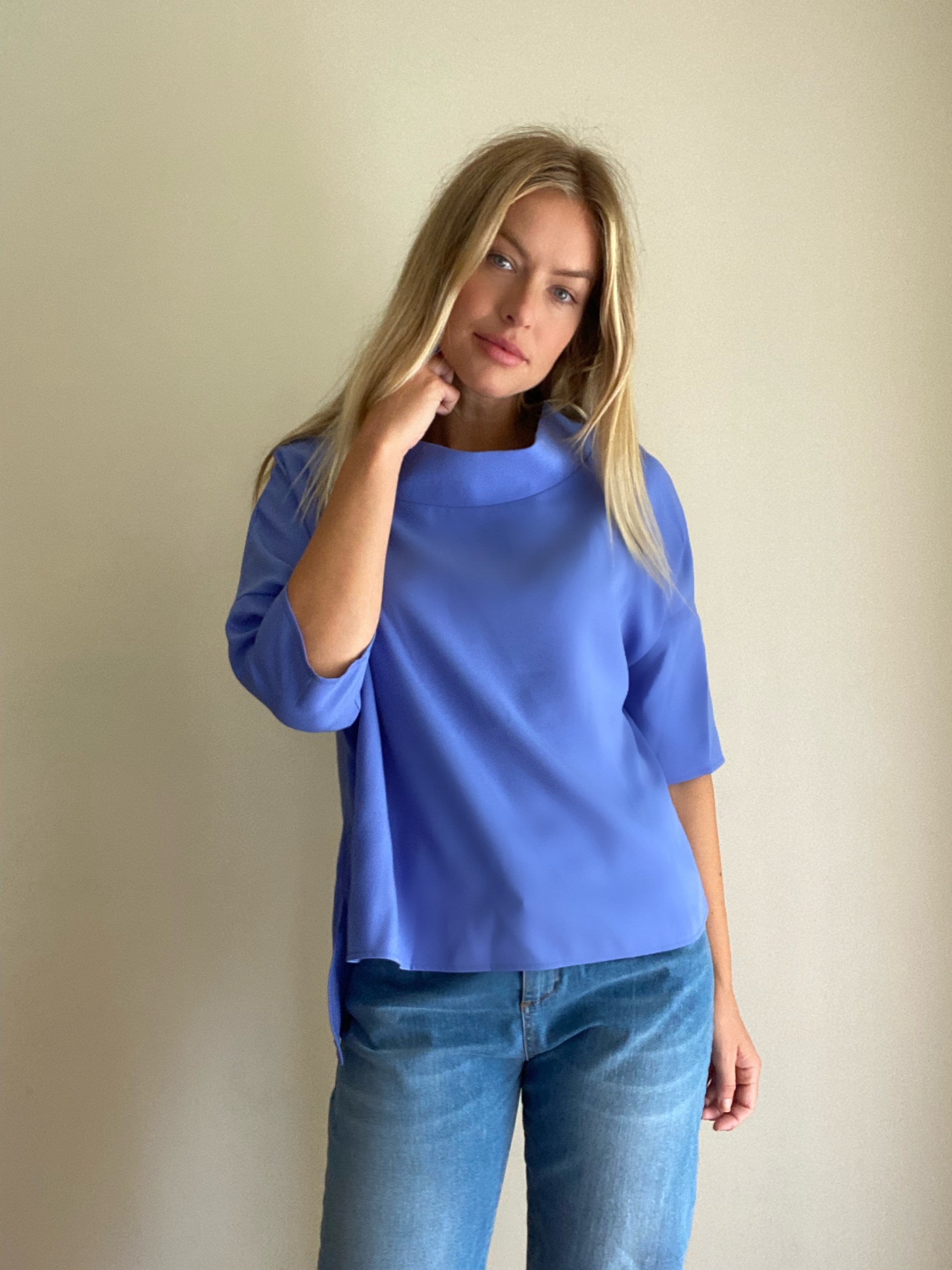 Audrey Cowl Neck Top - Suzy D London