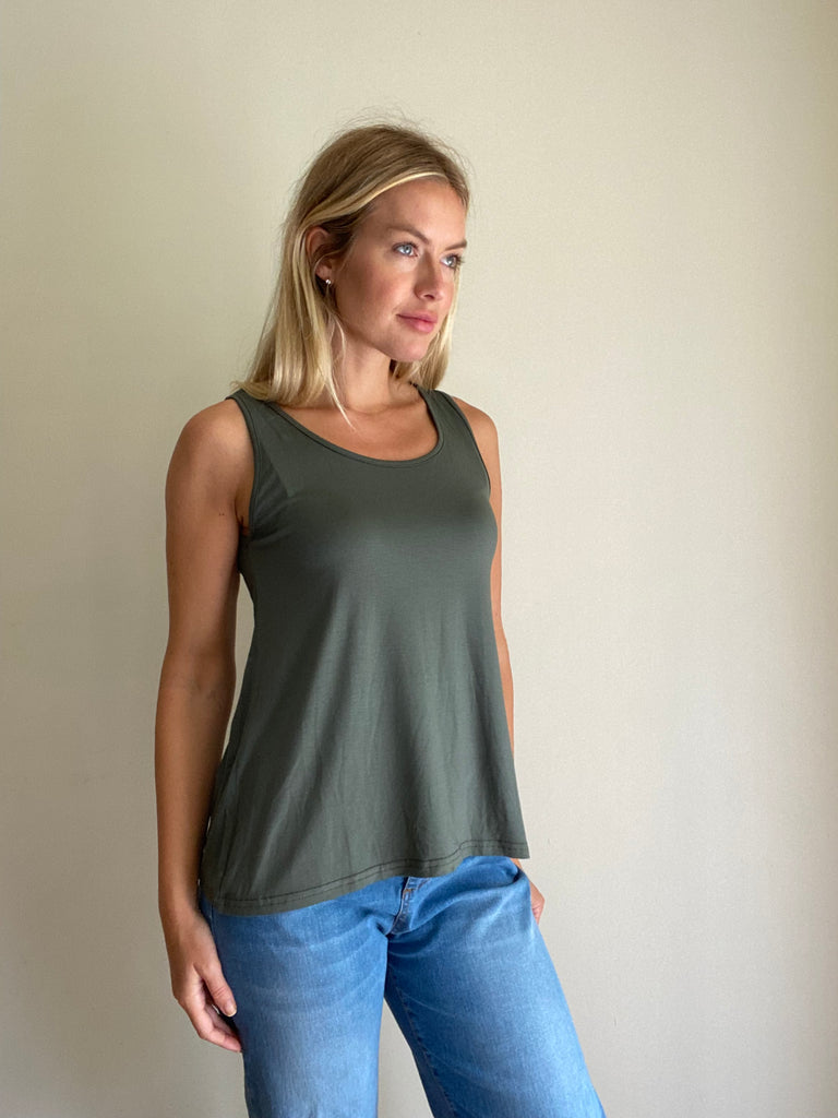Suzy D Dan Loose Vest Olive