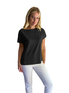 Della Loose Fit Wide Neck T-Shirt - Suzy D London