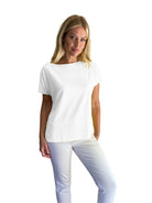 Della Loose Fit Wide Neck T-Shirt - Suzy D London