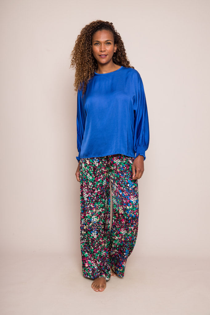 GINNY FLOWER PRINT TROUSERS SUZY D LONDON
