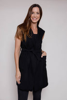 Garda Belted Knee Length Gilet Suzy D London