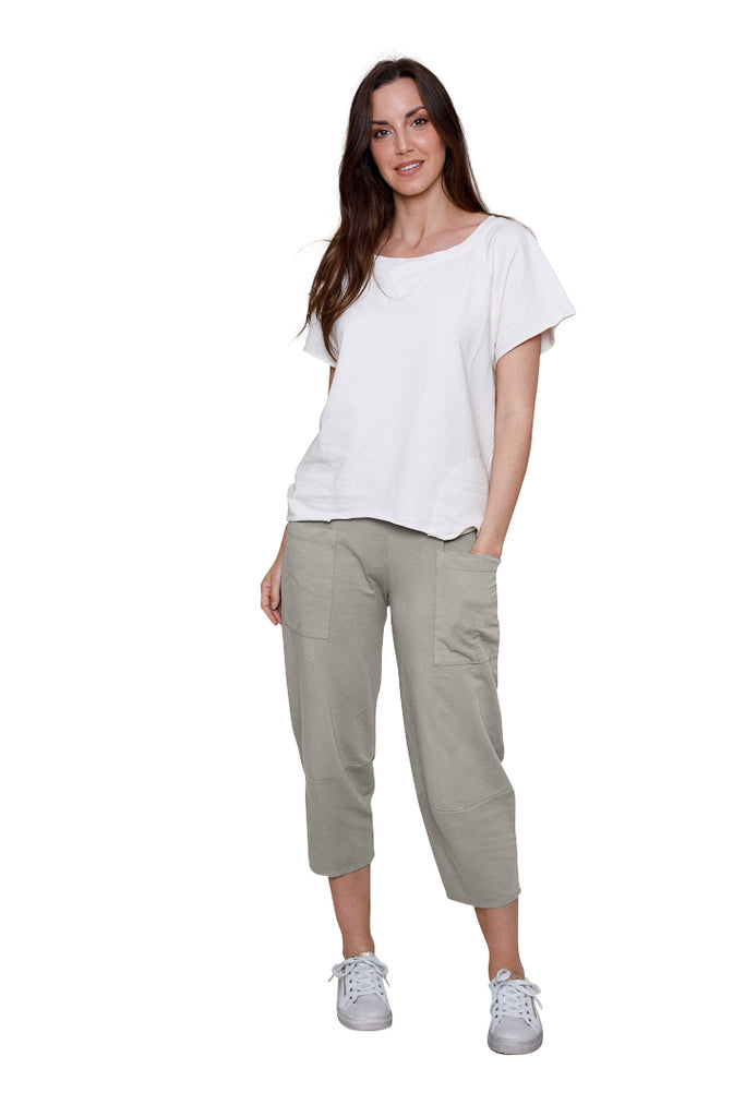 Jolene Front Pocket Cropped Jersey Trousers - Suzy D London
