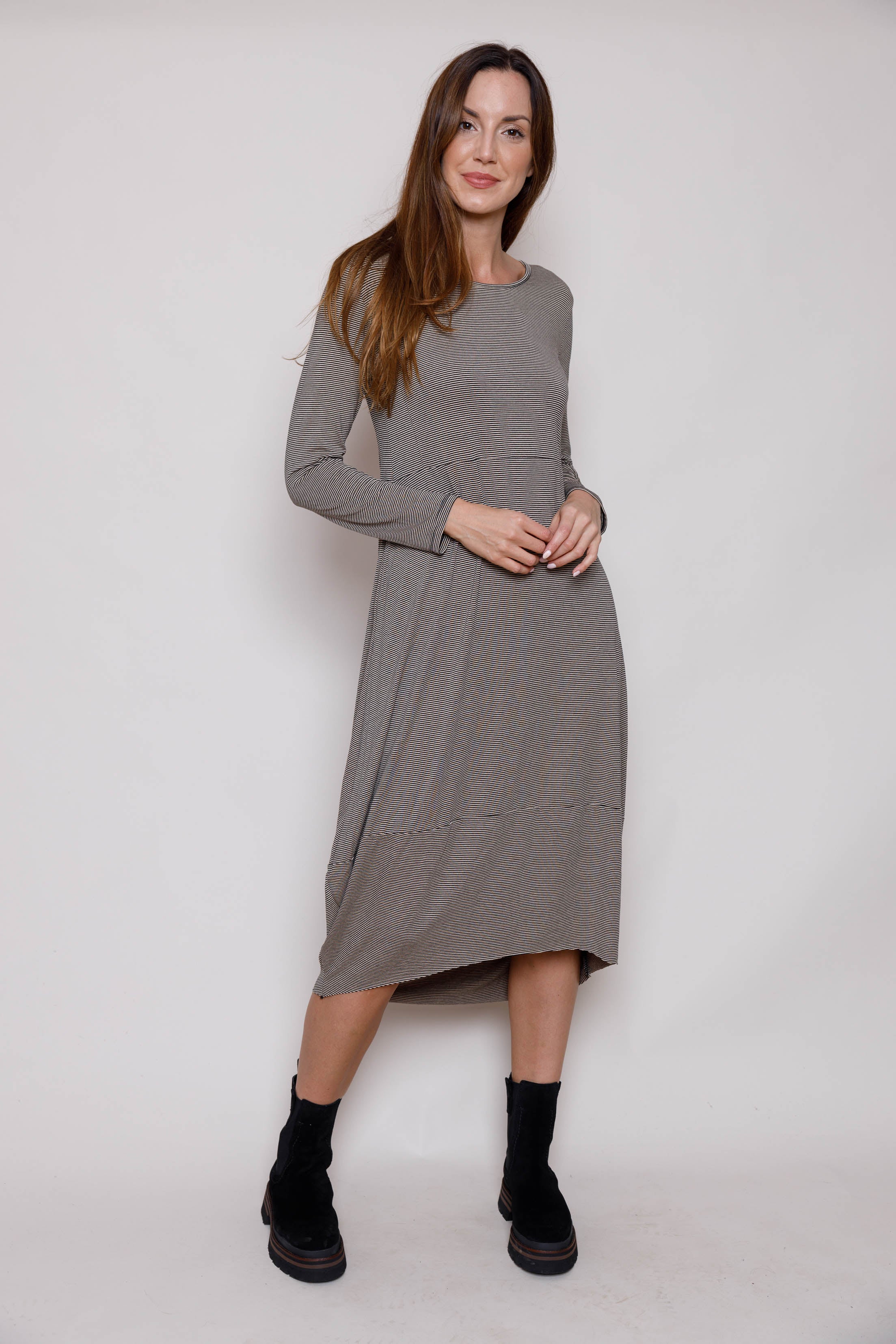 uliete Stripe Tulip Bottom Maxi Dress Suzy d