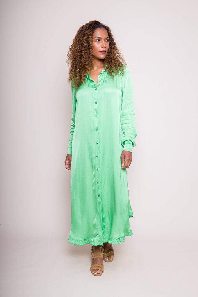 SUZY D LONDON MAXI APPLE GREEN DRESS KATARINA