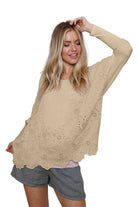 Kendra Broderie Anglais Oversized Top - Suzy D London