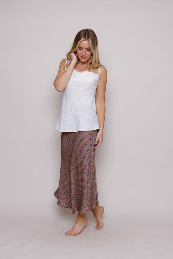 Suzy D Kenna Bias Cut Skirt Rose