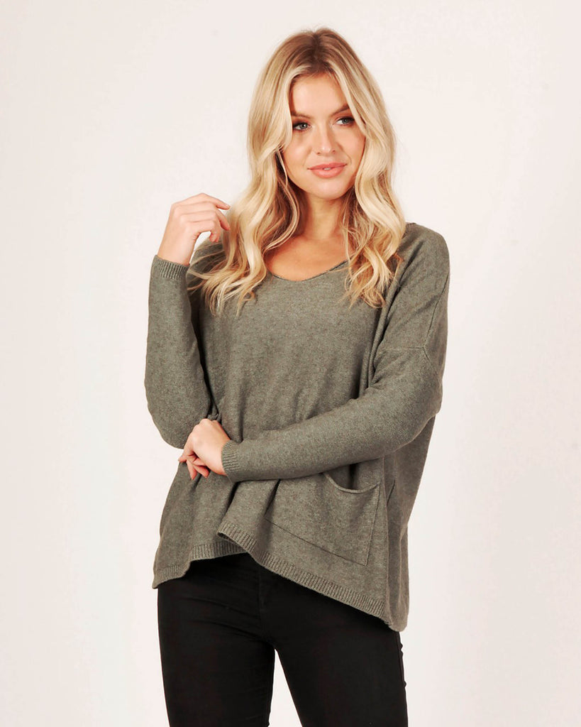 Luoise knitted sweater in soft knit 