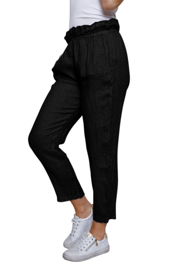 Sasha Elasticated Waist Linen Pants - Suzy D London