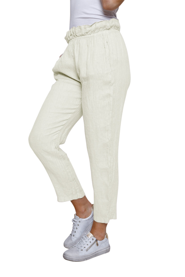 Sasha Elasticated Waist Linen Pants - Suzy D London