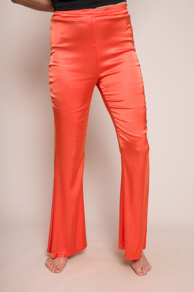 ORANGE WALDINA SATIN PANTS SUZY D