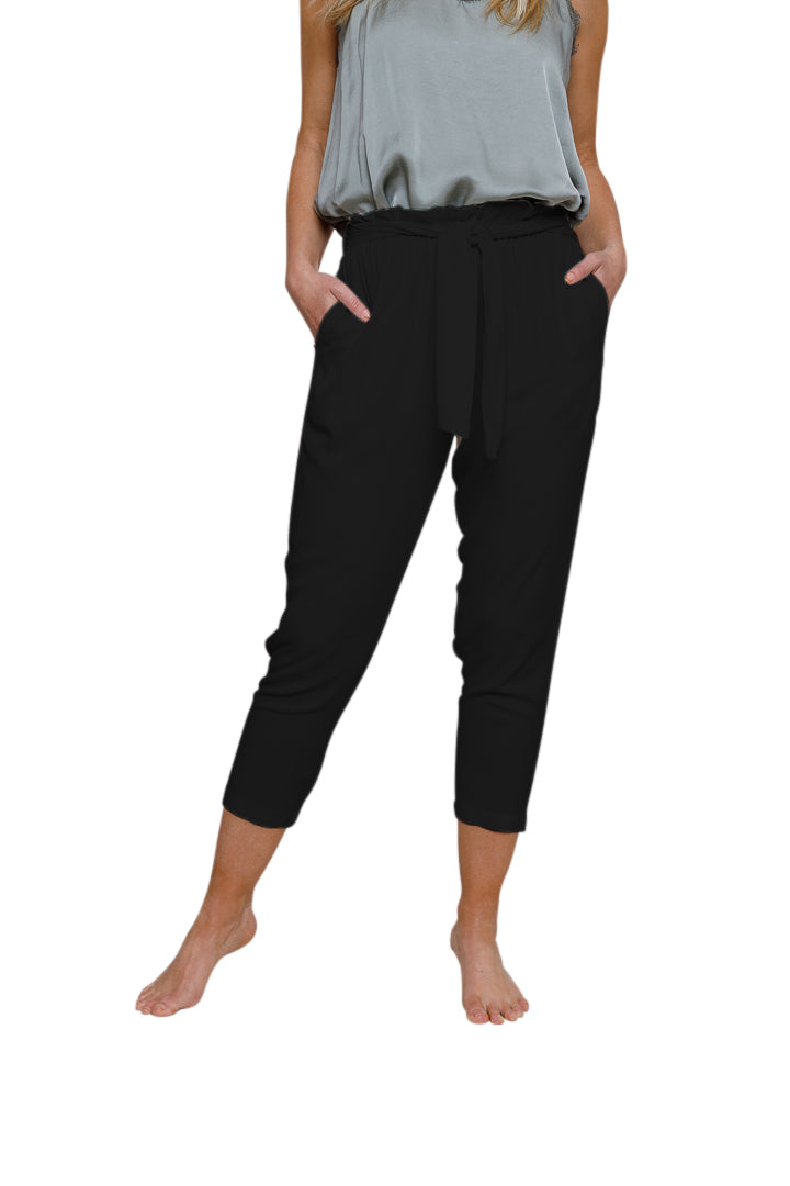 Wakely Elasticated Waist Pants With Tie Detail - Suzy D London