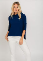 Audrey Cowl Neck Relaxed Fit Top - Suzy D London